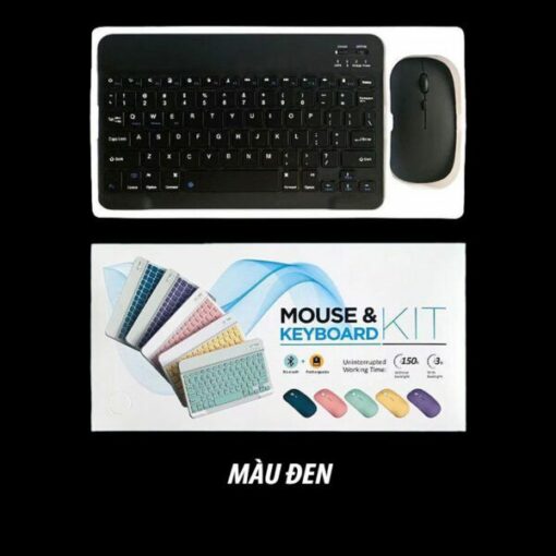 Combo bàn phím bluetooth + chuột bluetooth 10 inch cho Laptop, Điện thoại