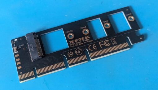 (N-M201) Adapter, bộ chuyển đổi NVMe M.2 PCIe NGFF SSD sang PCI-E 16x x4 có thể được sử dụng cho cả PCI-E X4,X8,X16